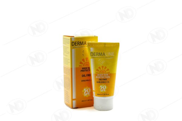 کرم ضدآفتاب فاقد چربی SPF50 درمالاین 40 میل