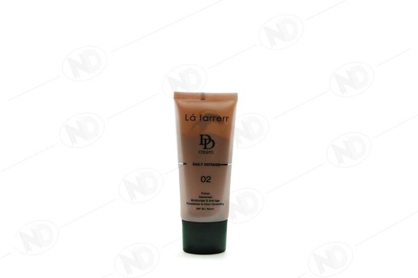 دی دی کرم رنگ بژ روشن SPF30 کد 02 لافارر 33 میل